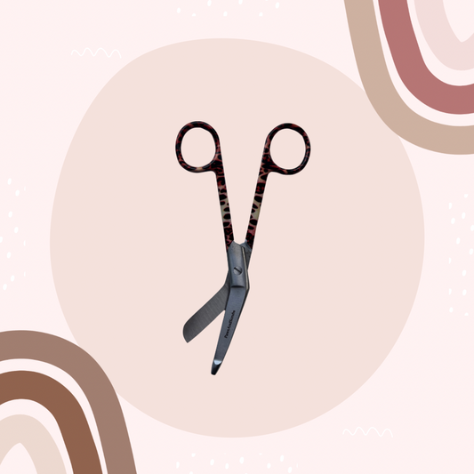 Leopard Print Lister Bandage Scissors