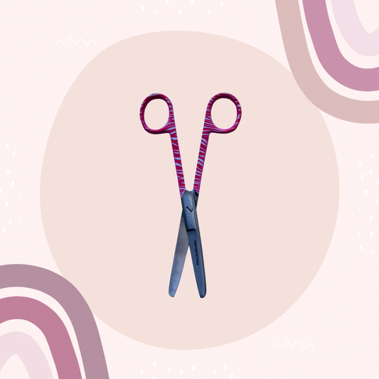 Pink Zebra Print 5.5" Bandage Scissors