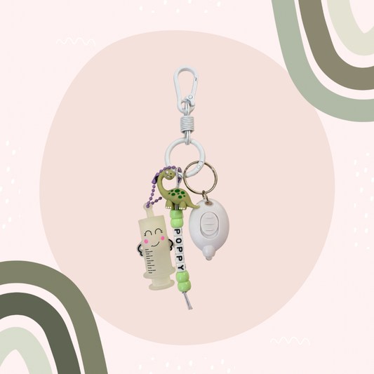 Green Dinosaur Ampoule Breaker Keyring