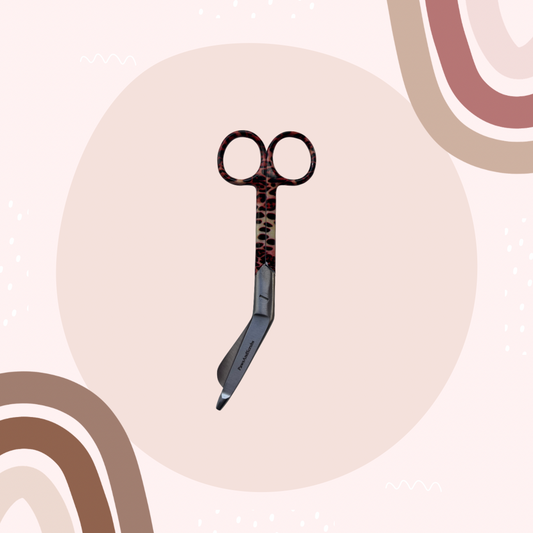 Leopard Print Lister Bandage Scissors