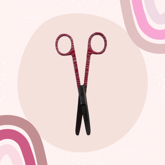 Pink Zebra Print 5.5" Bandage Scissors